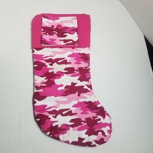 DANDEE PINK CAMO CHIRSTMAS STOCKING